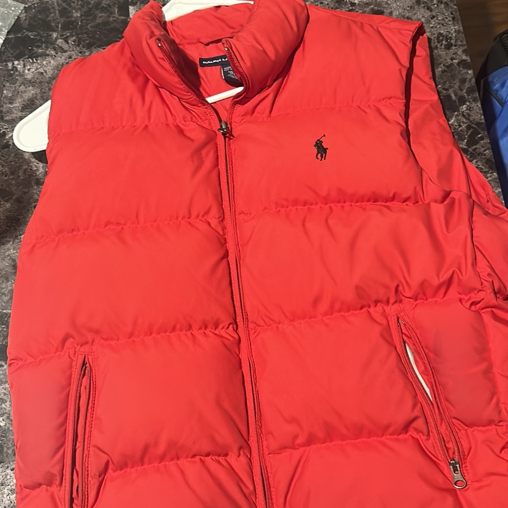 RL PUFFER VEST SZ L